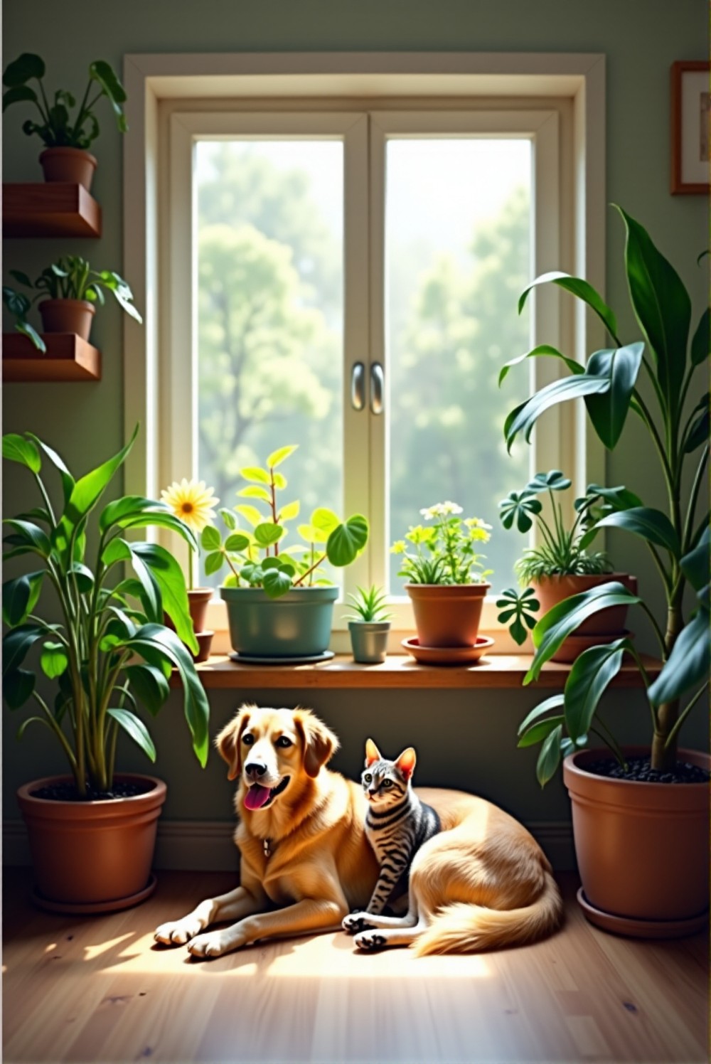Guide to arranging pet-friendly plants securely.