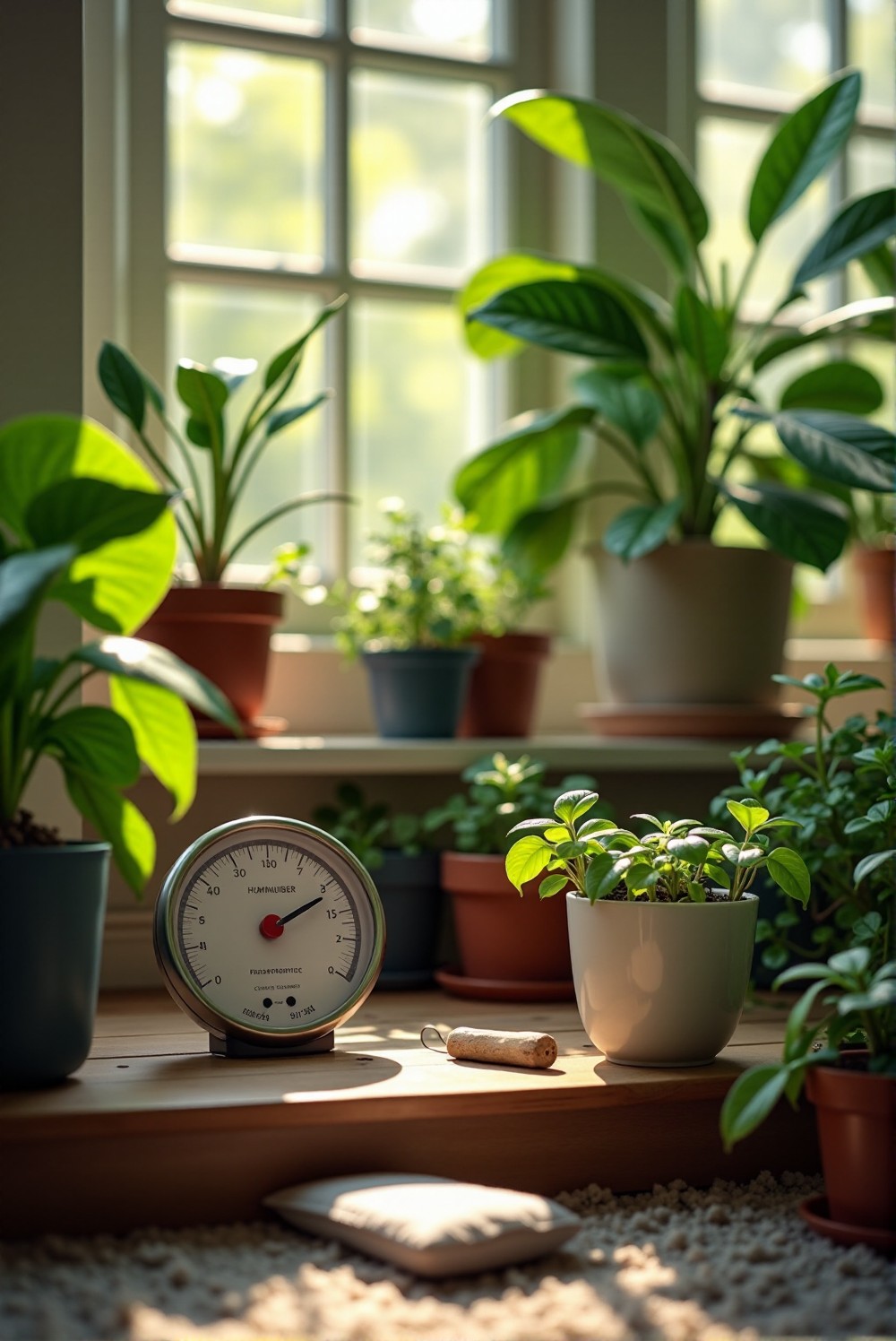 Humidity level measurement display