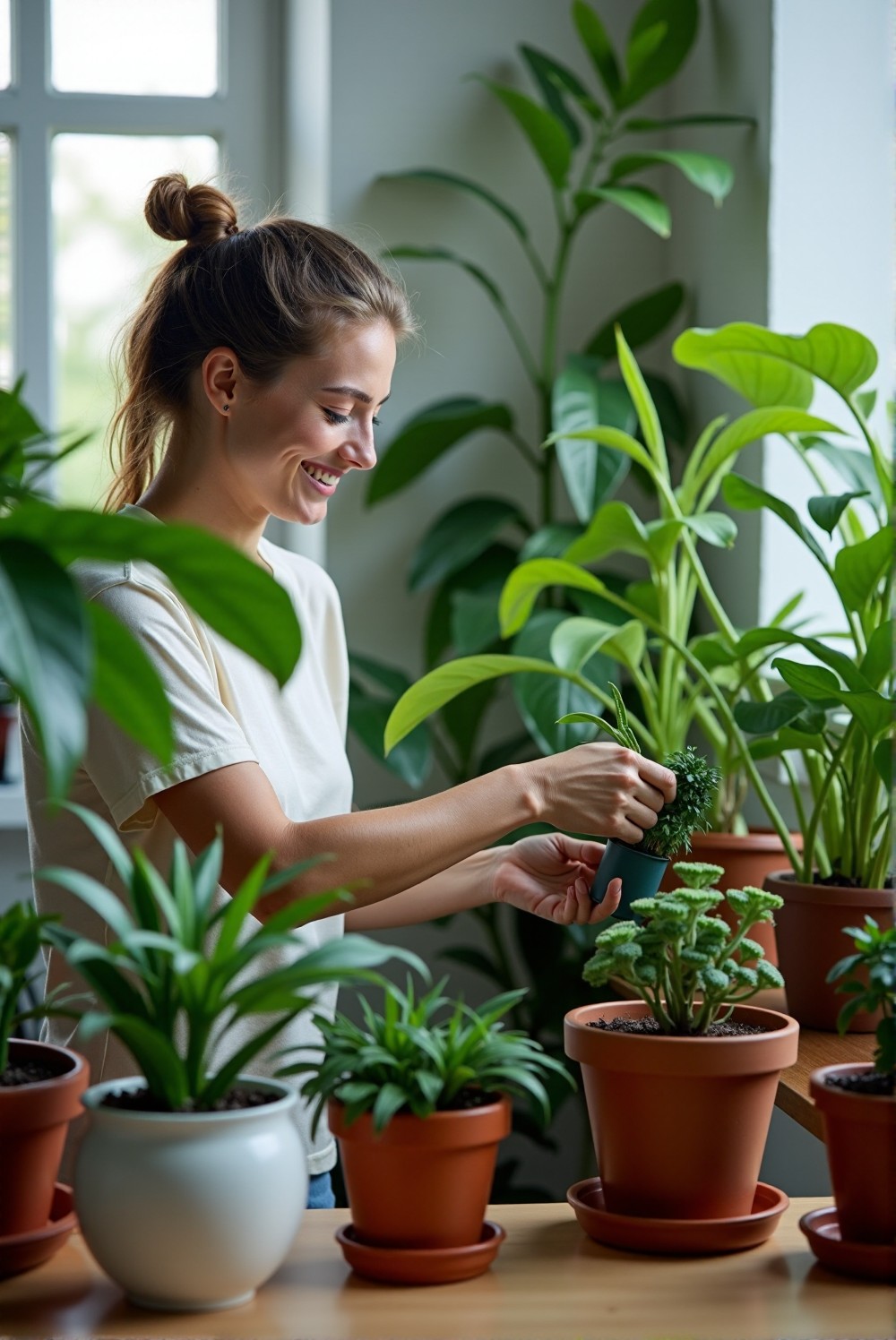 House plants require careful attention and regular upkeep.